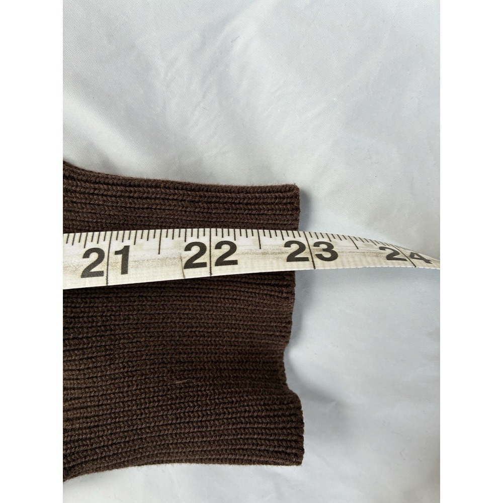 Gant Sweater V-Neck Sweater Knitted Logo Burgundy Cotton - Picture 7 of 7